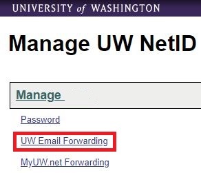 NetID Email Forwarding