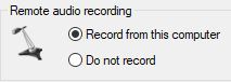 Remote Access Audio Recording