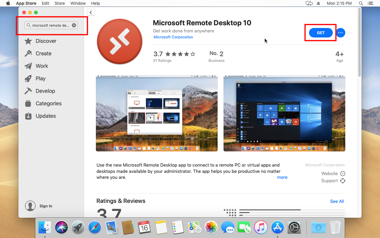 macos remote desktop to windows